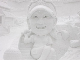 宮里藍ちゃんの雪像02