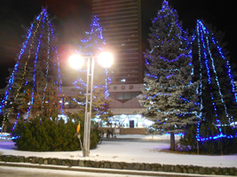 JR琴似駅前広場のイルミネーション