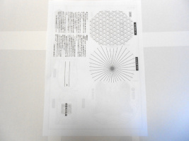 ダウンロードしたアマビエのクラフトぬりえ裏