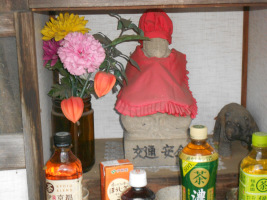 交通安全を語る仏さま